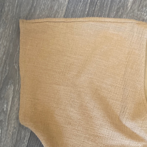 Madewell Tan Mini Wrap Dress size small - Picture 3 of 9